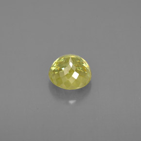 Sfene Verde giallastro naturale da 1.04 ct, Taglio rotondo, VS-SI