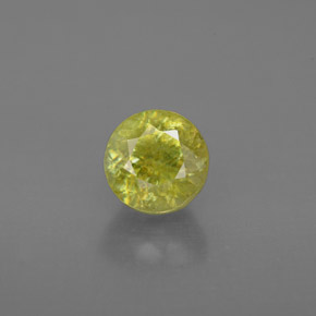 Sfene naturale verde da 1,21 ct, taglio rotondo, VS-SI