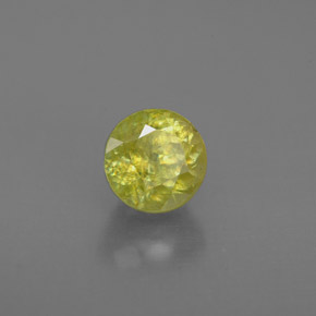 Sfene naturale verde da 1,21 ct, taglio rotondo, VS-SI