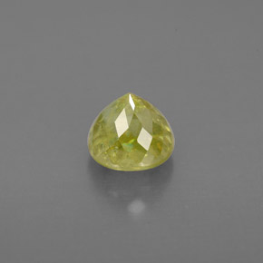 Sfene naturale verde da 1,21 ct, taglio rotondo, VS-SI