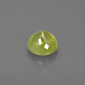 Sfene naturale verde da 1,50 ct, taglio rotondo, VS-SI