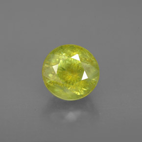 Sfene naturale verde da 1,79 ct, taglio rotondo, VS-SI