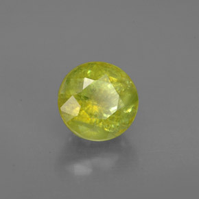 Sfene naturale verde da 1,79 ct, taglio rotondo, VS-SI