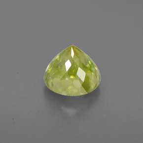Sfene naturale verde da 1,79 ct, taglio rotondo, VS-SI