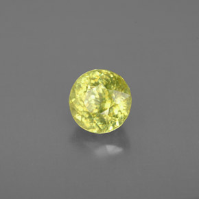 Sfene naturale verde da 1,06 ct, taglio rotondo, VS-SI
