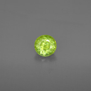 Sfene naturale verde da 1,45 ct, taglio rotondo, SI