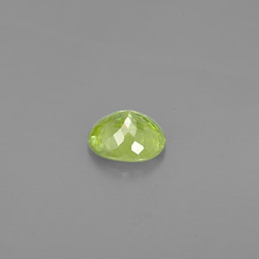 Sfene naturale verde da 1,33 ct, taglio ovale, SI