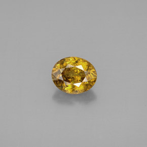 Sfene naturale giallo da 1,50 ct, taglio ovale, VS