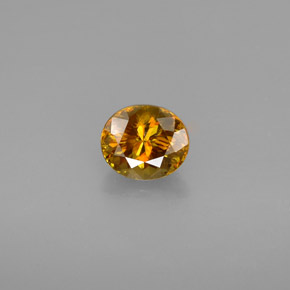 Sfene naturale multicolore da 1,48 ct, taglio ovale, VVS-VS