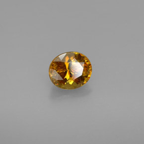 Sfene naturale multicolore da 1,48 ct, taglio ovale, VVS-VS