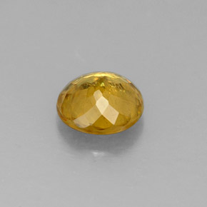 Sfene naturale giallo da 0,69 ct, taglio rotondo, VS-SI