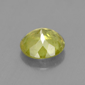Sfene naturale verde da 1,34 ct, taglio rotondo, SI