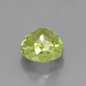 Sfene naturale verde da 1,55 ct, taglio rotondo, SI