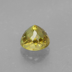 Sfene naturale giallo da 0,63 ct, taglio rotondo, VS-SI