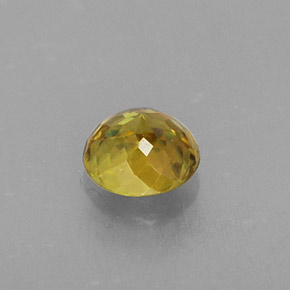 Sfene naturale giallo da 0,41 ct, taglio rotondo, VS