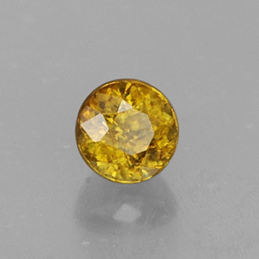 Sfene naturale oro da 0,54 ct, taglio rotondo, VS