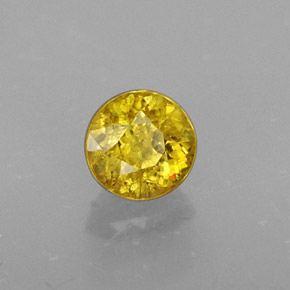 Sfene Giallo oro naturale da 0.43 ct, Taglio rotondo, VS