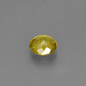 Sfene naturale giallo da 0,51 ct, taglio rotondo, VS