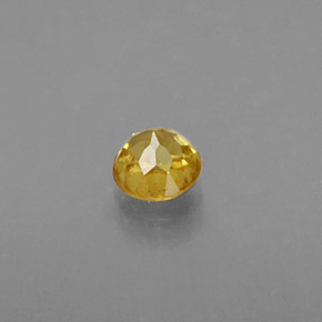 Sfene Giallo oro naturale da 0.21 ct, Taglio rotondo, VS-SI
