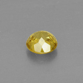 Sfene Giallo oro naturale da 0.45 ct, Taglio rotondo, VVS-VS