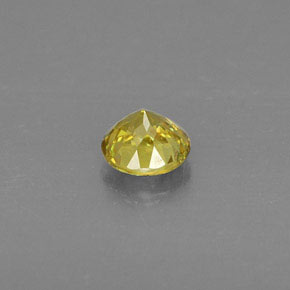 Sfene naturale giallo da 0,50 ct, taglio rotondo, VVS-VS