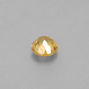 Sfene naturale giallo da 0,55 ct, taglio rotondo, SI