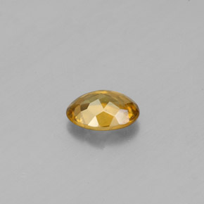 Sfene naturale giallo da 0,53 ct, taglio ovale, VVS-VS
