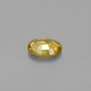Sfene naturale giallo da 0,54 ct, taglio ovale, SI