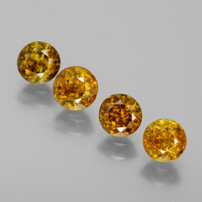 Sfene naturale verde da 1,71 ct, taglio rotondo, SI