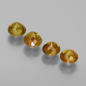 Sfene naturale verde da 1,71 ct, taglio rotondo, SI