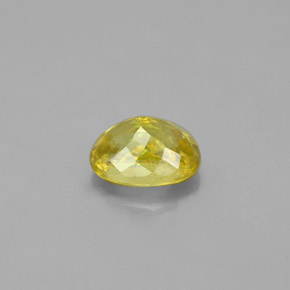 Sfene naturale giallo da 1,16 ct, taglio ovale, VS-SI
