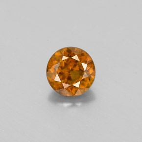Sfene naturale oro da 0,57 ct, taglio rotondo, VS