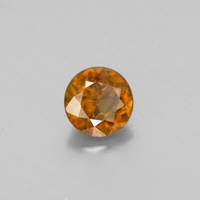 Sfene naturale oro da 0,57 ct, taglio rotondo, VS