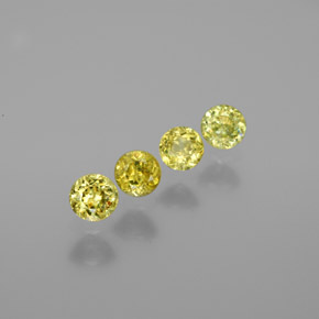 Sfene naturale verde da 1,21 ct, taglio rotondo, VS-SI