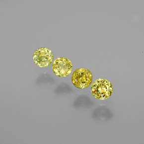 Sfene naturale verde da 1,21 ct, taglio rotondo, VS-SI