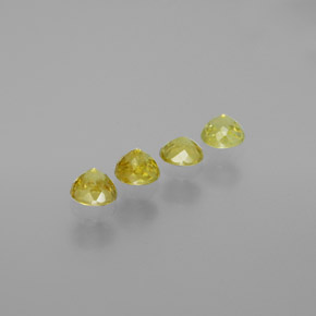 Sfene naturale verde da 1,21 ct, taglio rotondo, VS-SI