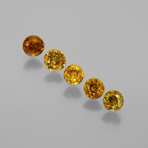 Sfene naturale multicolore da 1,21 ct, taglio rotondo, VS-SI