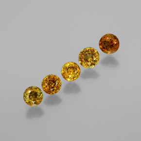 Sfene naturale multicolore da 1,21 ct, taglio rotondo, VS-SI
