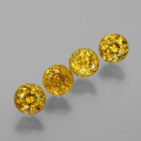 Sfene naturale oro da  ct, taglio rotondo, VS-SI
