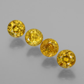 Sfene naturale oro da  ct, taglio rotondo, VS-SI