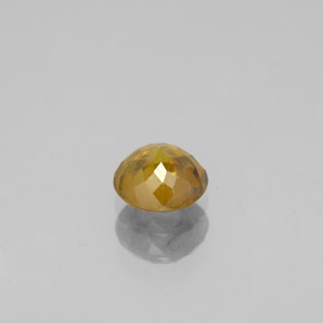 Sfene Arancio dorato naturale da 0.61 ct, Taglio rotondo, VS-SI