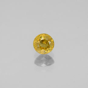 Sfene naturale giallo da 0,44 ct, taglio rotondo, VS-SI