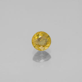 Sfene naturale giallo da 0,44 ct, taglio rotondo, VS-SI