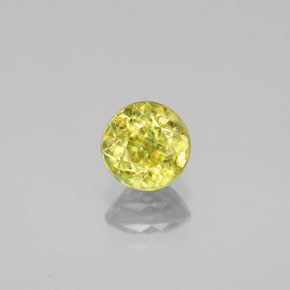 Sfene naturale verde da 0,93 ct, taglio rotondo, VS-SI