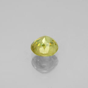 Sfene naturale verde da 0,93 ct, taglio rotondo, VS-SI