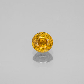Sfene naturale oro da 0,51 ct, taglio rotondo, VS-SI