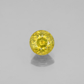 Sfene naturale verde da 0,80 ct, taglio rotondo, SI