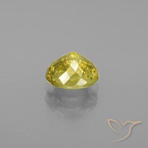 Sfene Giallo cibernetico naturale da 1.23 ct, Ovale, SI