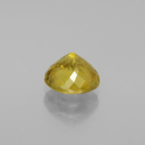 Sfene Oro verdastro naturale da 1.41 ct, Taglio rotondo, SI