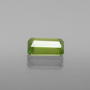Sfene naturale verde da 1,08 ct, taglio smeraldo, VS